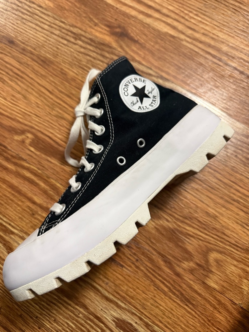 Converse Chuck Taylor All Star Hi Top Platform Lugged Sneaker Black Sz 7